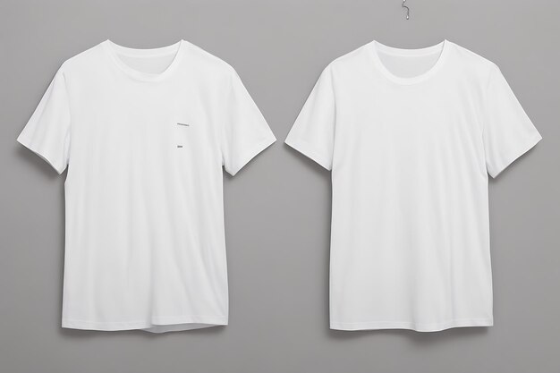 White tshirt design mockup and grey background and white tshirt mockup