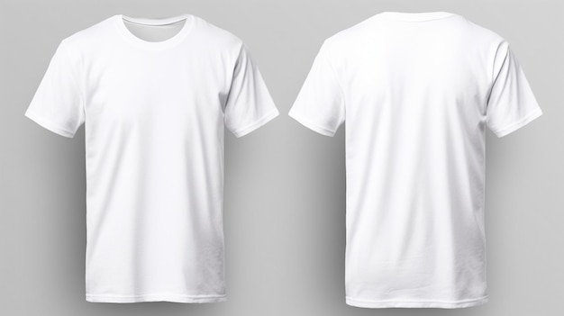 Photo white tshirt generated by ai