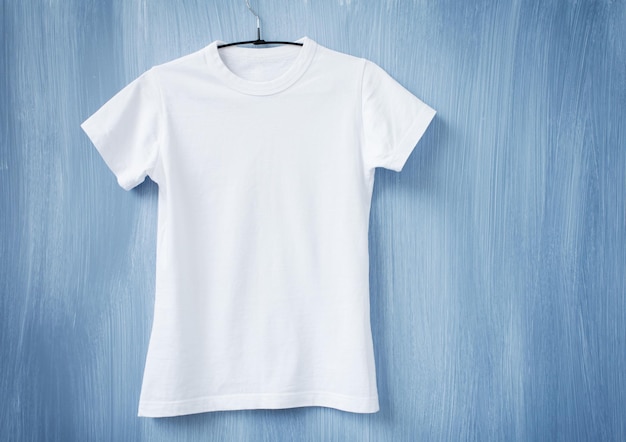 White tshirt on hanger