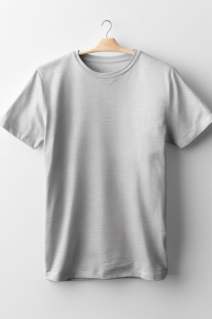 Photo a white tshirt hanging on a hanger generative ai image tshirt mockup