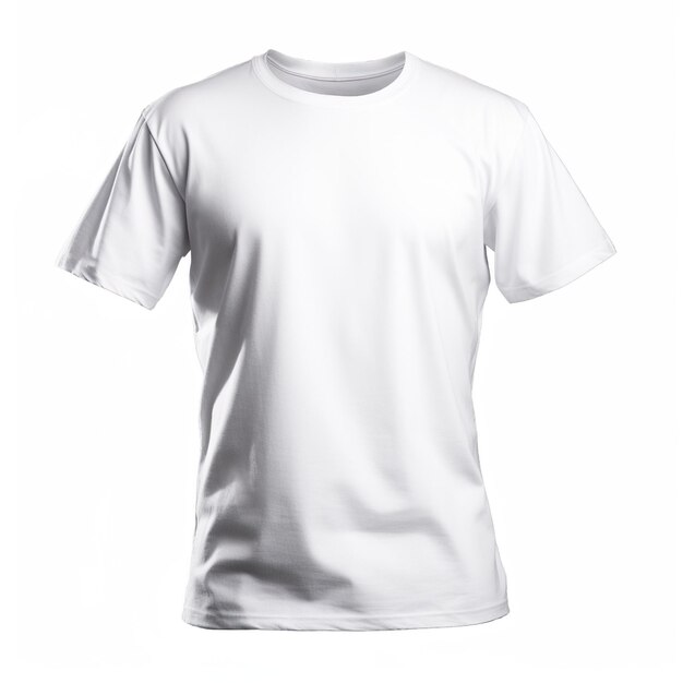 White tshirt isolated on white background