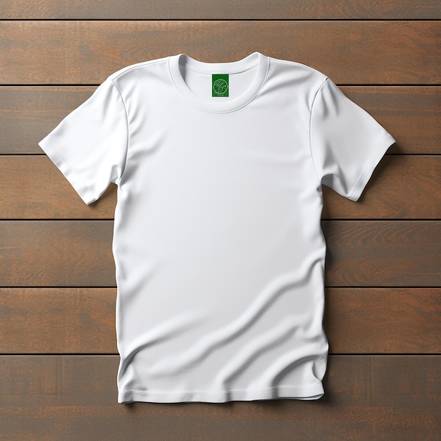 Белая футболка из макетного материала