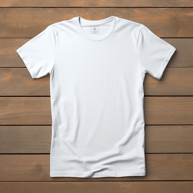 Photo white tshirt mock up material