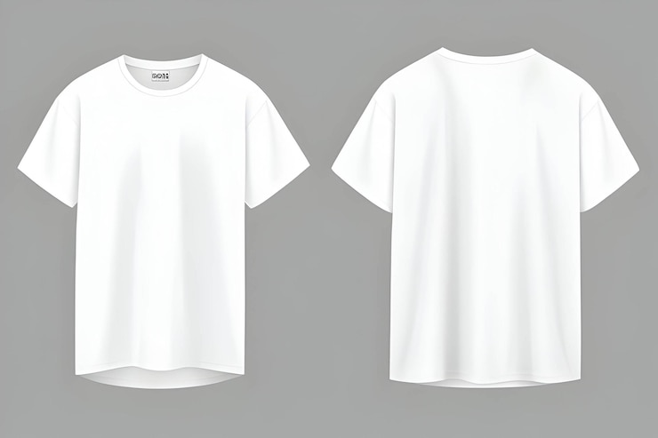 Premium AI Image | A white tshirt mockup background smooth clean texture