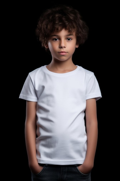 White Tshirt mockup boy and girl