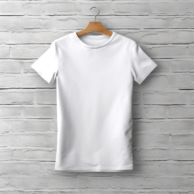 세련된 스타일의 흰색 티셔츠 목업 AI 생성