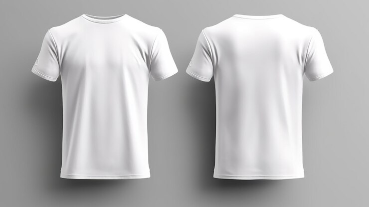 Premium AI Image | White tshirt mockup front and back Generative Ai