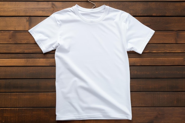 Premium AI Image | White tshirt mockup Front template Generate Ai