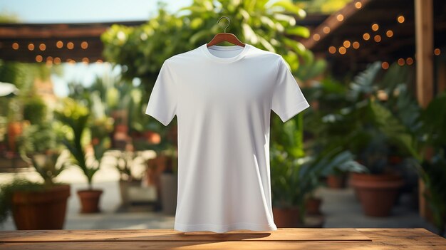 White TShirt Mockup Generative AI