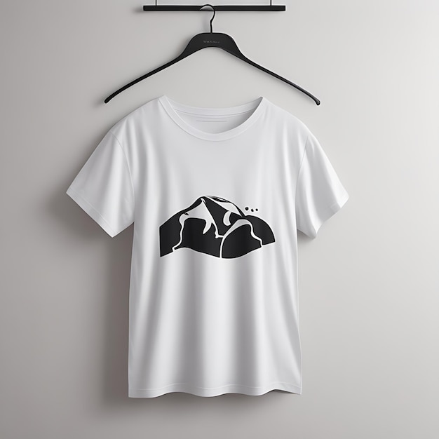 Premium Photo | White tshirt mockup on hanger isolated on grey background