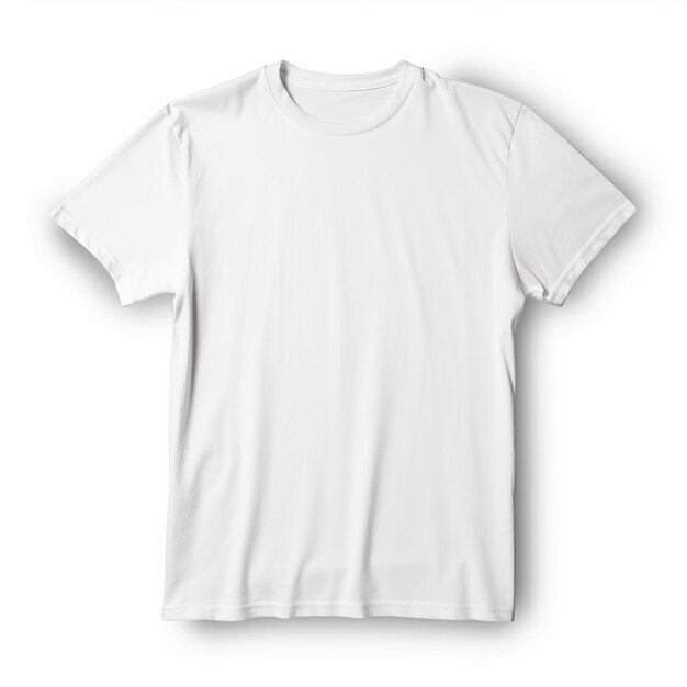 Photo white tshirt mockup material