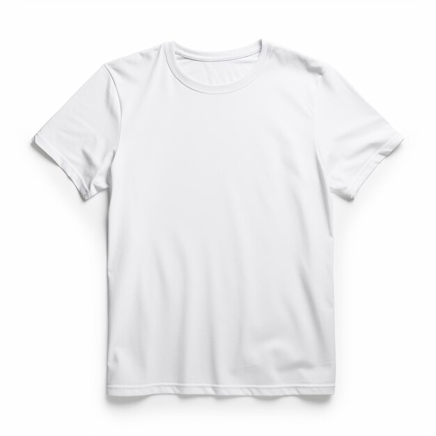 Photo white tshirt mockup material