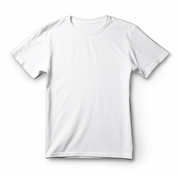 Photo white tshirt mockup material