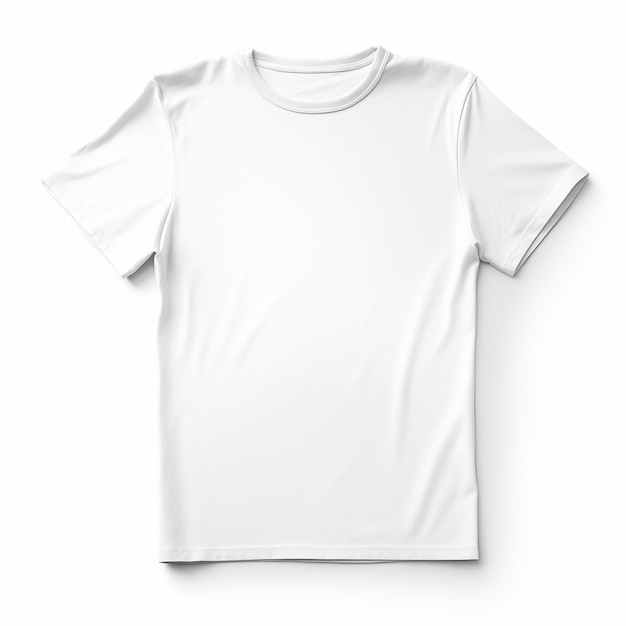 Photo white tshirt mockup material