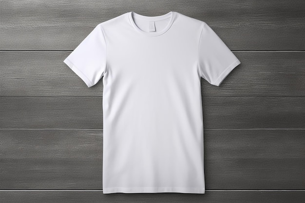 White tshirt mockup template isolated front view