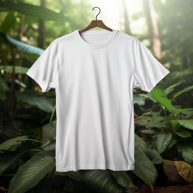 Photo white tshirt mockup