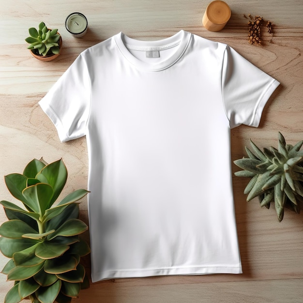 White Tshirt Mockup