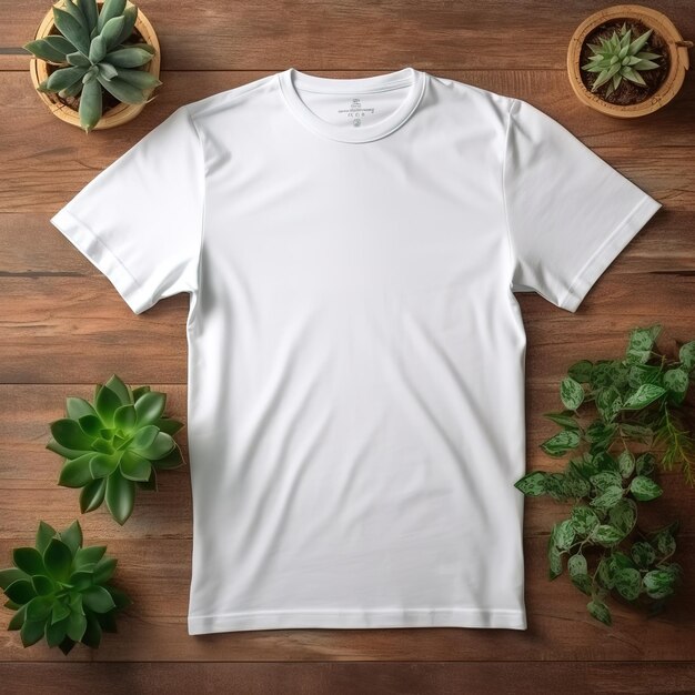 White Tshirt Mockup