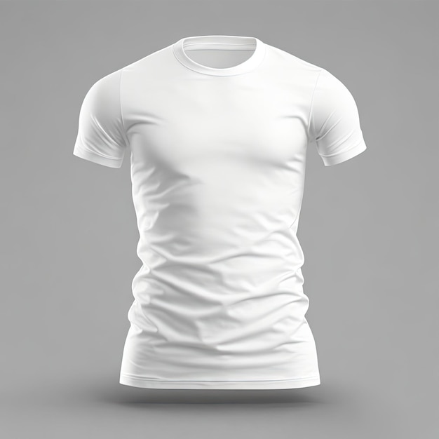 white tshirt model front view mockup