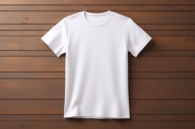 White TShirt on Plain Background