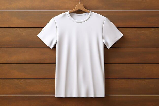 White TShirt on Plain Background