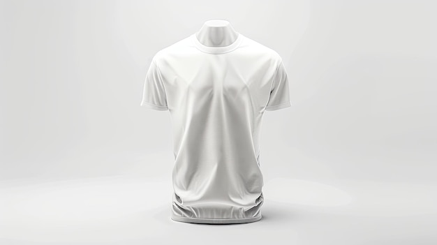 White Tshirt template Generative AI