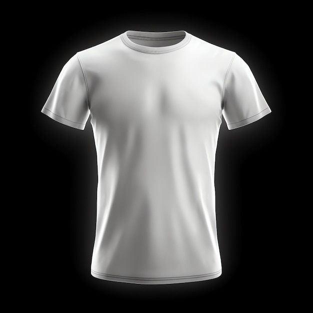 White Tshirts used as design template made with Generative AI