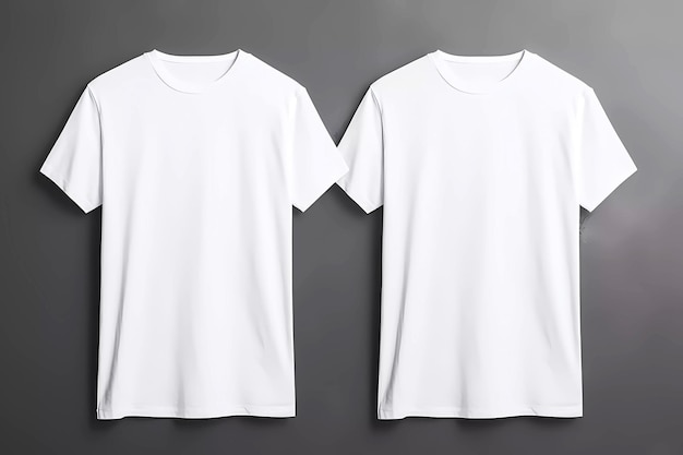 White tshirts with copy space Generative ai design