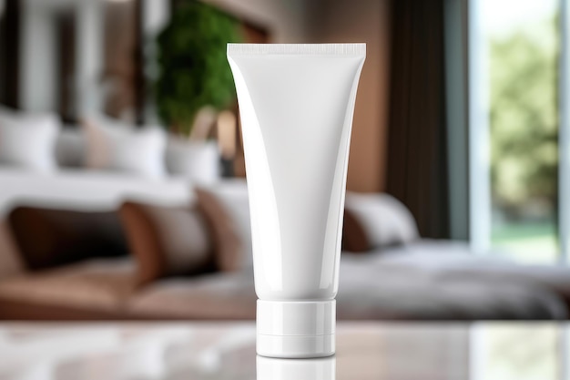 A white tube of hand cream mockup