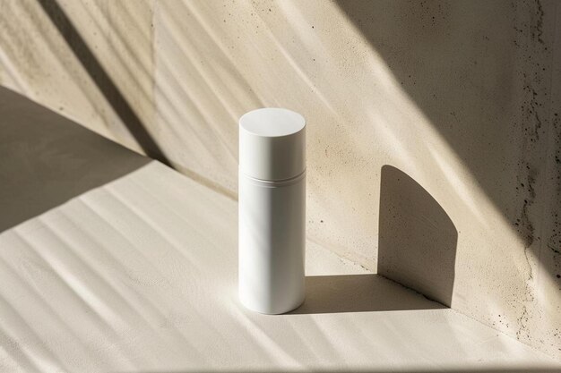 a white tube sitting on top of a white surface