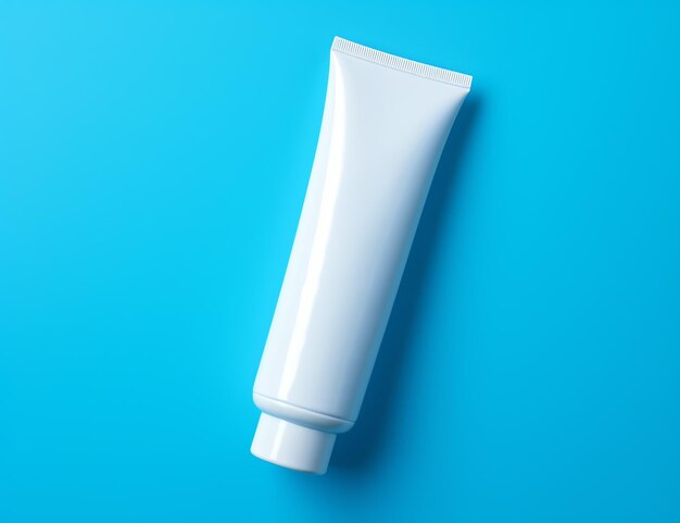 A white tube of toothpaste