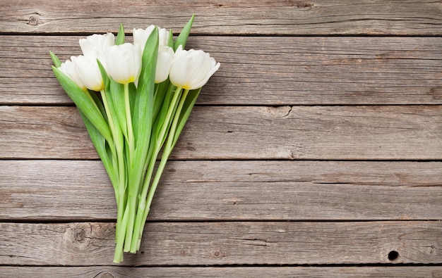 White tulips bouquet