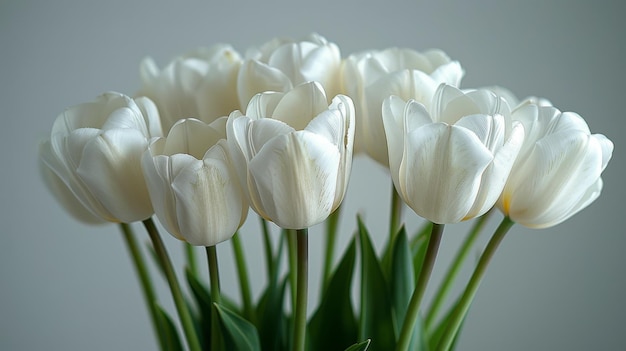 White Tulips in a Vase