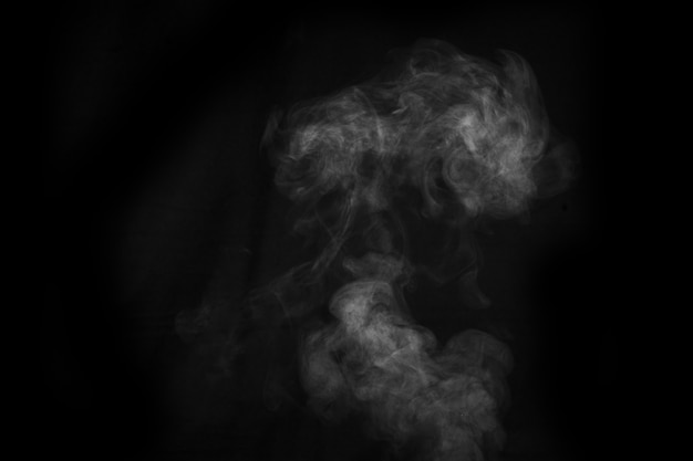 Photo white vapour spray steam from air saturator. abstract background, design element, for overlay on pictures.