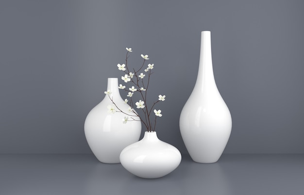 Photo white vase