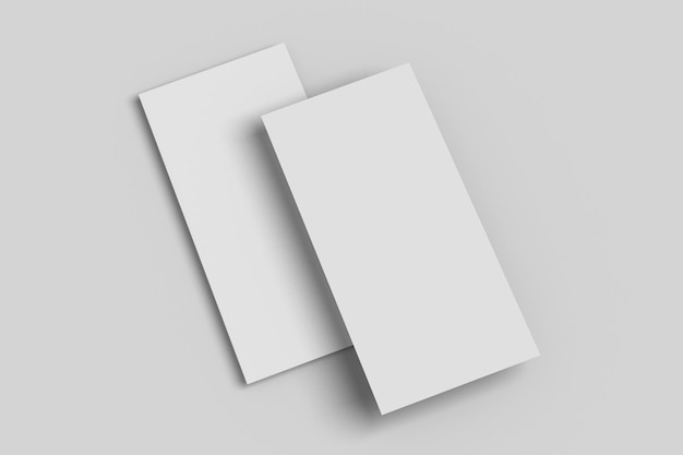 Photo white vertical paper sheet mockup