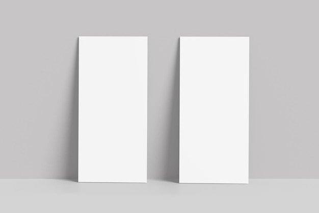 Белый вертикальный лист бумаги Mockup