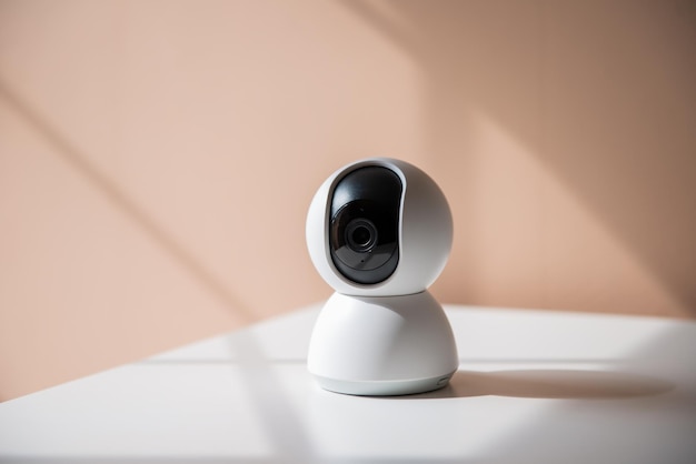 white video surveillance camera to monitor babies children or areas of the house