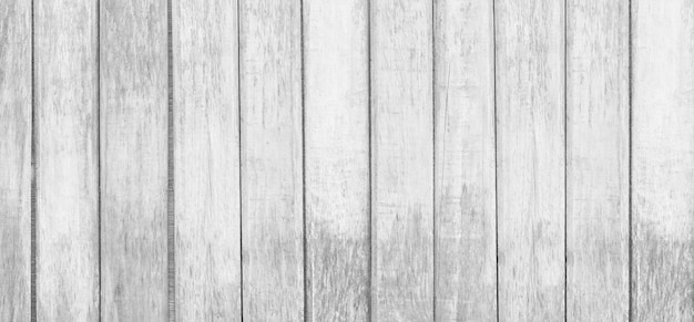 White vintage wooden boards of plank background