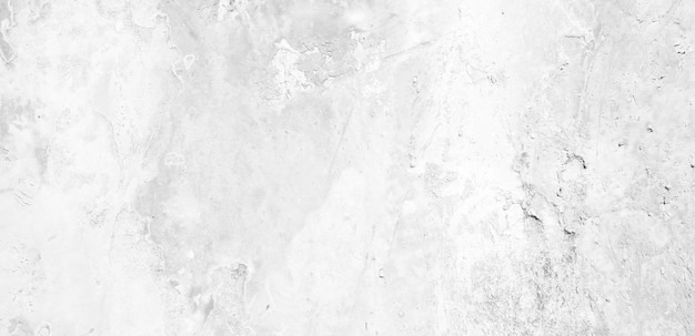 White Wall background texture with plaster White concrete wall banner interior design background