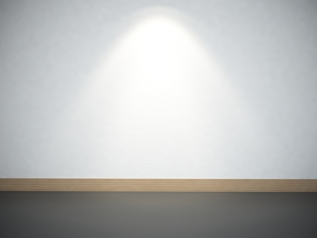 white wall background with spotlight