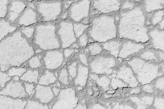 흰 벽 균열 배경 / 추상 흰색 빈티지 배경, 균열이 있는 질감 오래된 벽