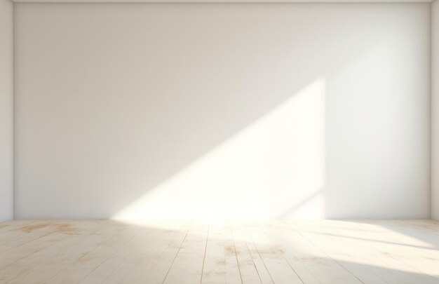 Photo white wall in empty room