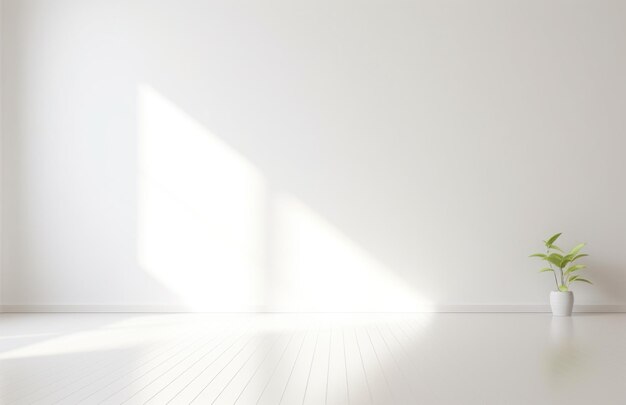 white wall in empty room