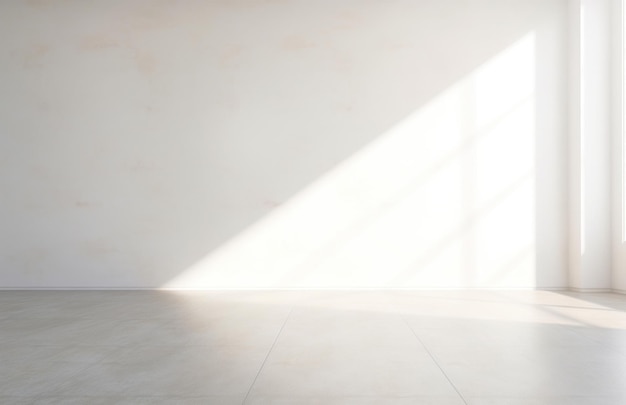 Photo white wall in empty room