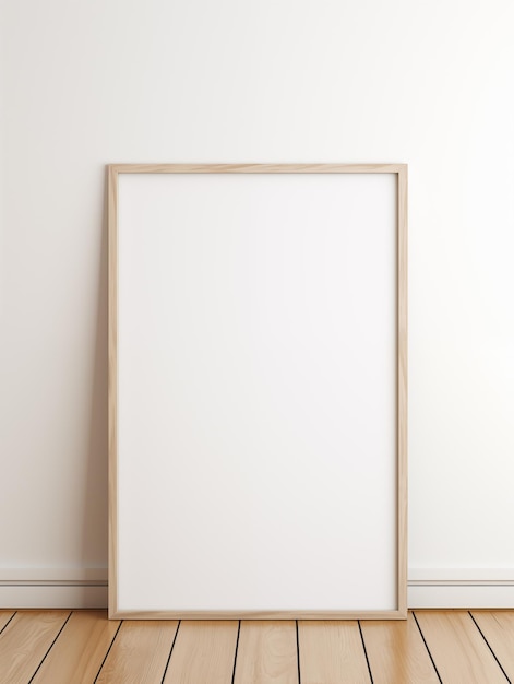 White Wall Frame Photo Blank Large