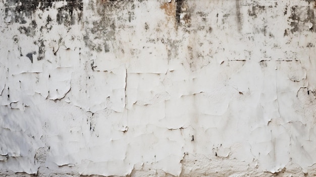 A white wall with black and brown spots