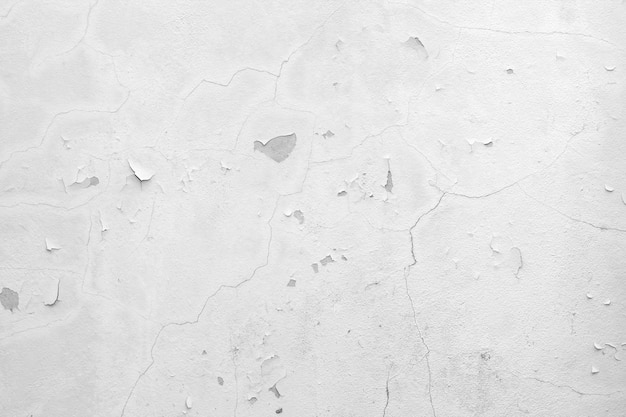 White wall with cracks