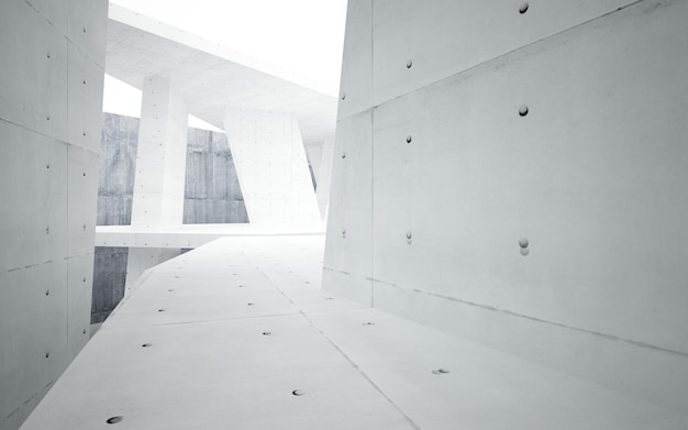 곡선 모서리가있는 흰색 벽과 건물의 흑백 이미지.