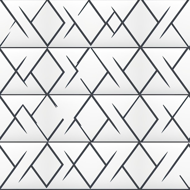 a white wall with geometric designs and a black and white background